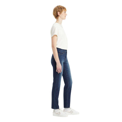 Blue - Side - Levis Womens-Ladies 312 Slim Shaping Jeans