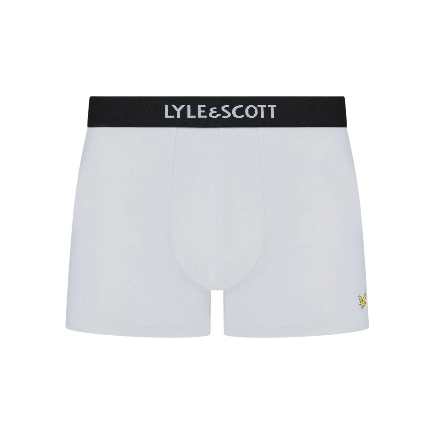 Black-White-Grey - Side - Lyle & Scott Mens Henrick Boxer Shorts (Pack of 5)