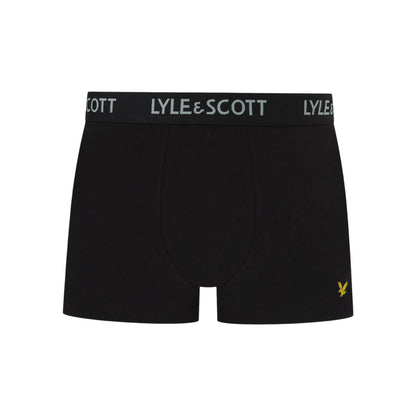 Black - Back - Lyle & Scott Mens Miller Boxer Shorts (Pack of 5)