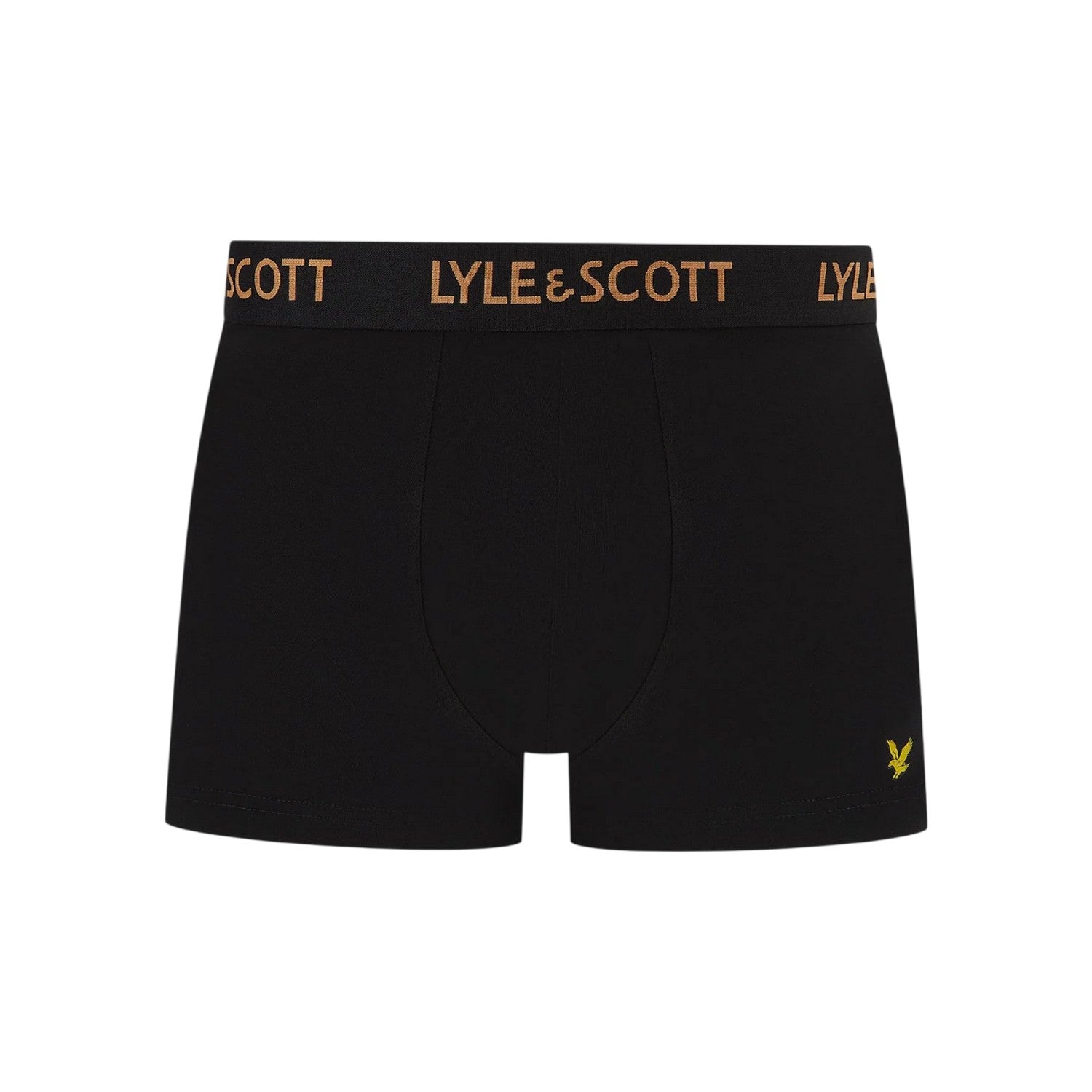 Black - Side - Lyle & Scott Mens Miller Boxer Shorts (Pack of 5)
