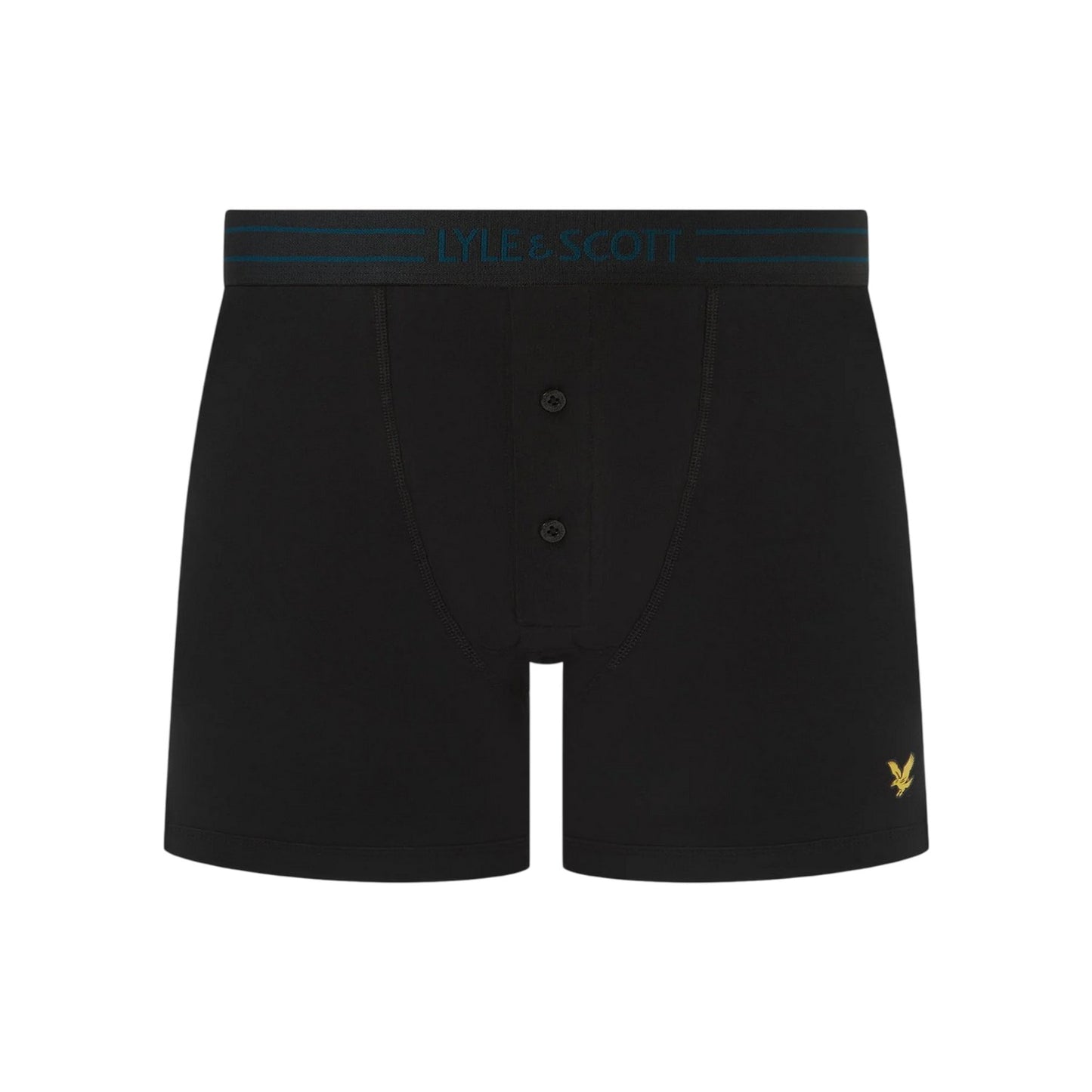 Black - Back - Lyle & Scott Mens Lewis Boxer Shorts (Pack of 3)