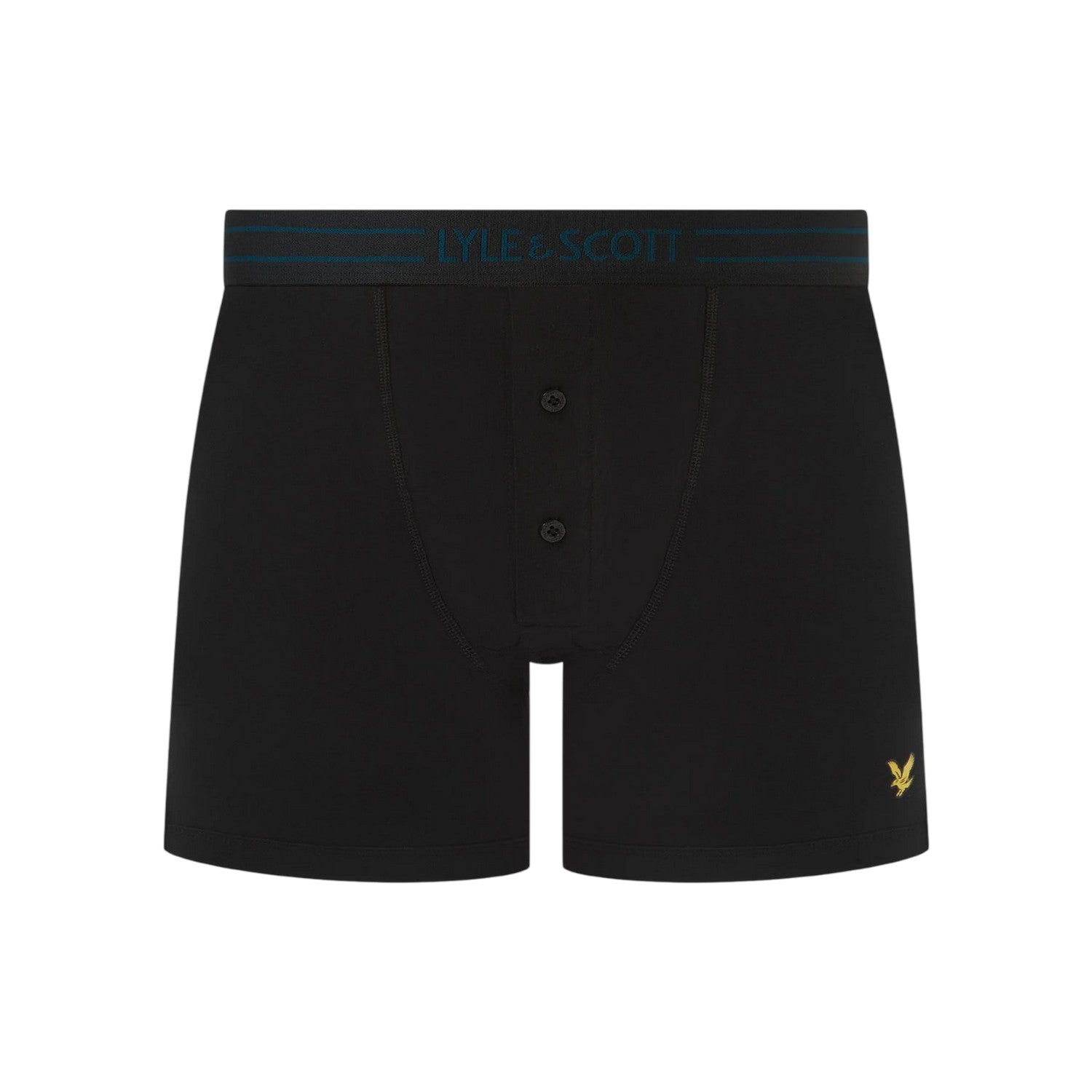 Black - Back - Lyle & Scott Mens Lewis Boxer Shorts (Pack of 3)