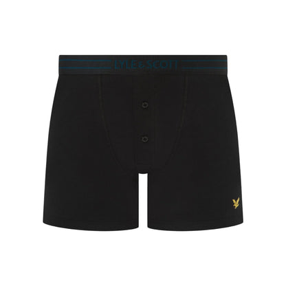 Black - Back - Lyle & Scott Mens Lewis Boxer Shorts (Pack of 3)