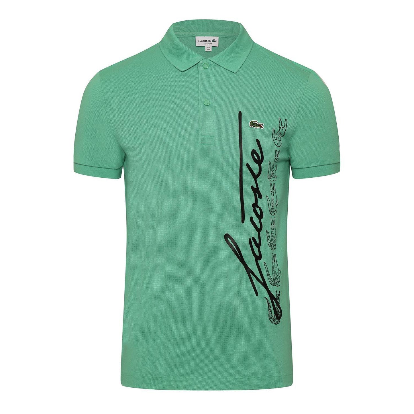 Green - Front - Lacoste Mens Regular Polo Shirt