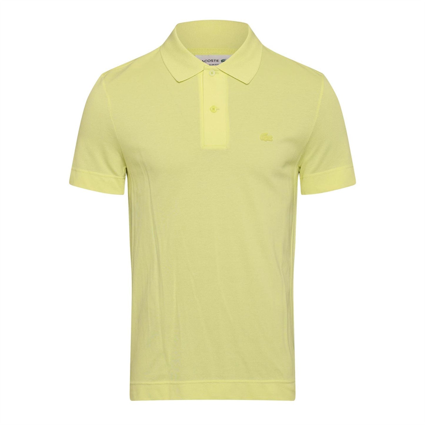 Yellow - Front - Lacoste Mens Slim Polo Shirt
