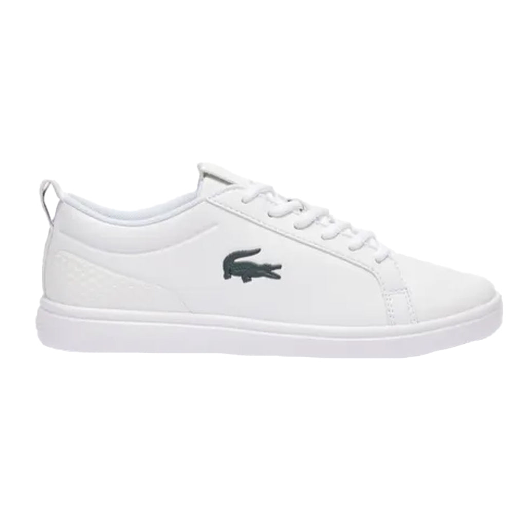 White-Green - Back - Lacoste Womens-Ladies G Elite Leather Trainers