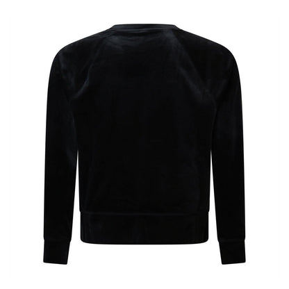 Black - Back - DKNY Womens-Ladies Rhinestone Logo Sweatshirt