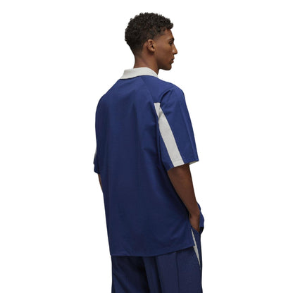 Blue - Back - Y-3 Unisex Adult Contrast Line T-Shirt