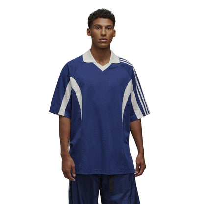 Blue - Side - Y-3 Unisex Adult Contrast Line T-Shirt