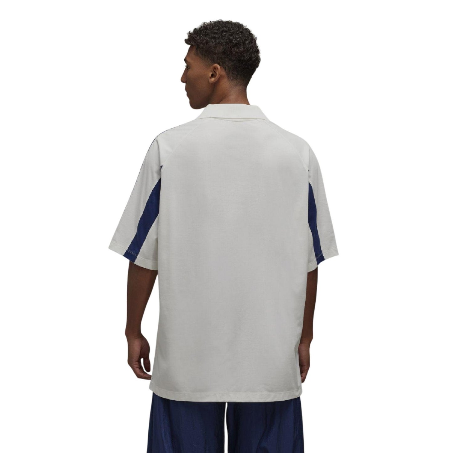 White - Back - Y-3 Unisex Adult Contrast Line T-Shirt