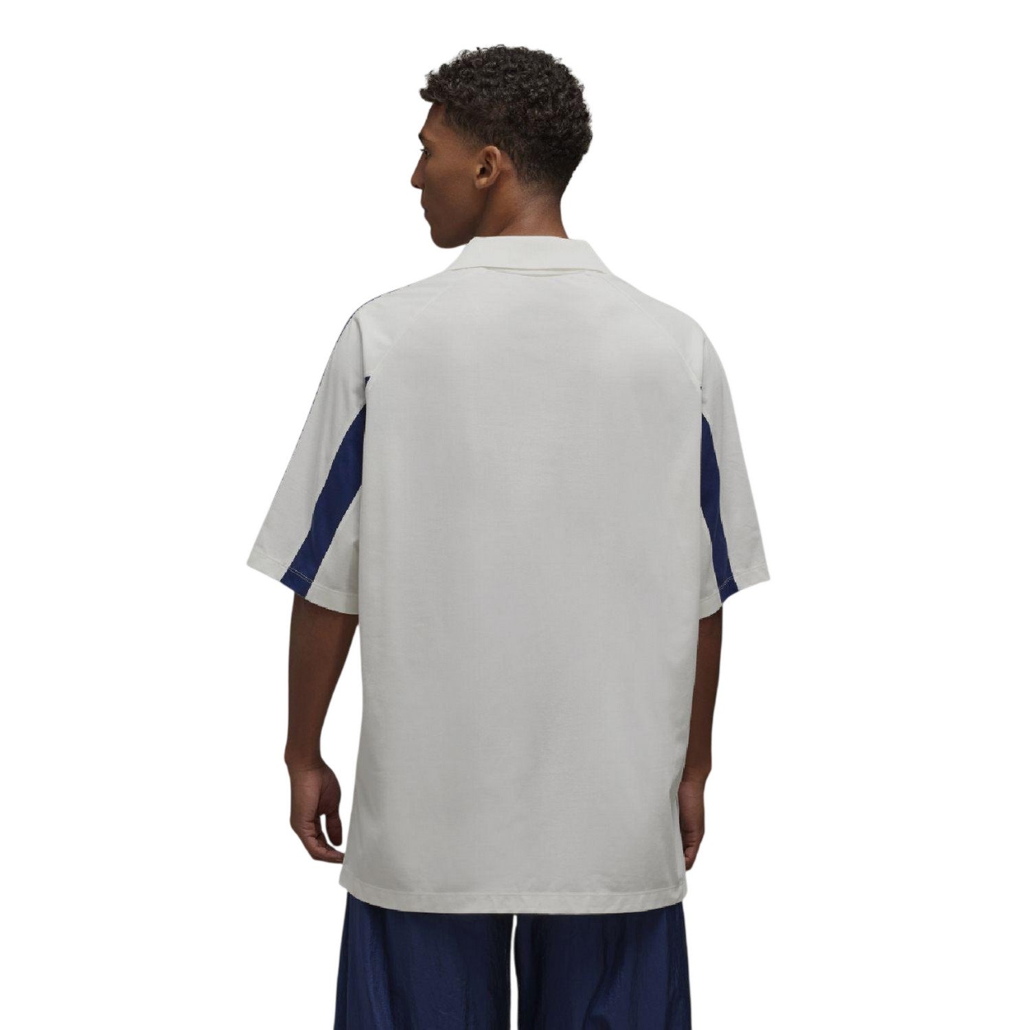 White - Back - Y-3 Unisex Adult Contrast Line T-Shirt