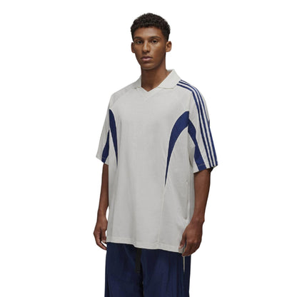 Blue - Lifestyle - Y-3 Unisex Adult Contrast Line T-Shirt