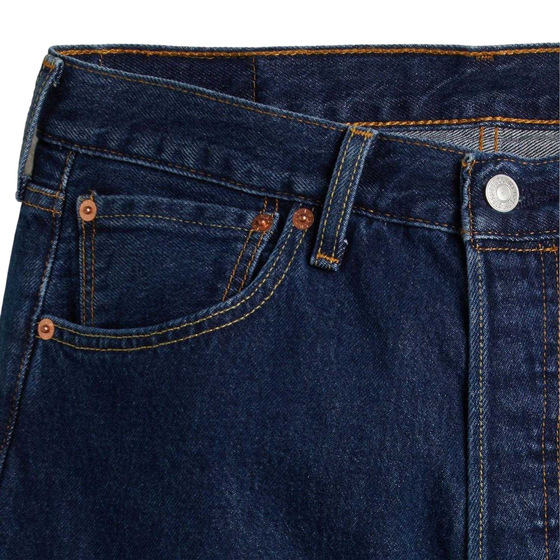 Blue - Side - Levis Mens 501 93 Straight Leg Jeans