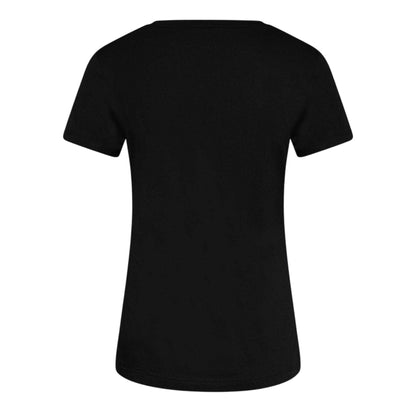 Black - Back - DKNY Womens-Ladies Sequins Crew Neck T-Shirt