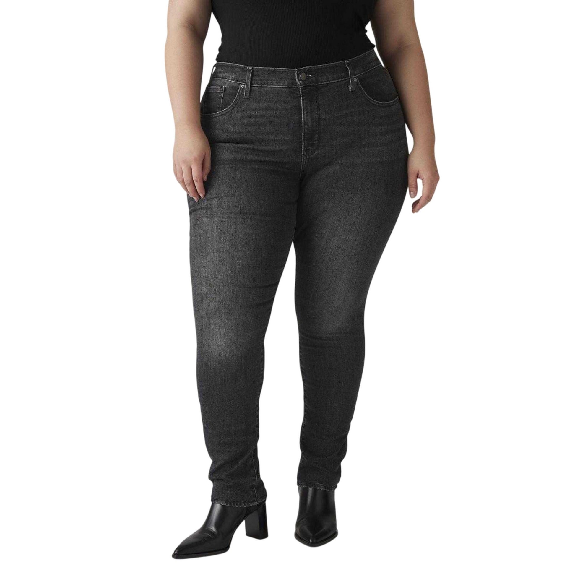 Black - Side - Levis Womens-Ladies 311 Shaping Skinny Jeans