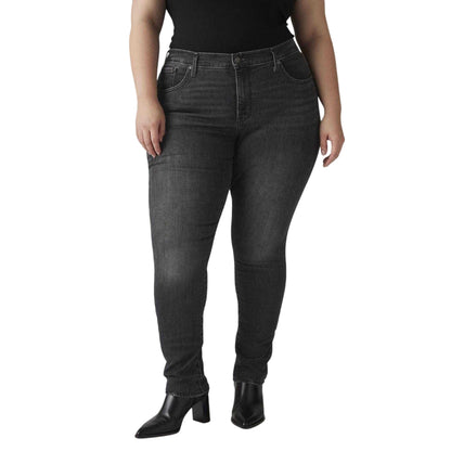 Black - Side - Levis Womens-Ladies 311 Shaping Skinny Jeans