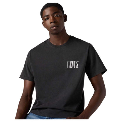 Black - Side - Levis Mens Graphic Relaxed Fit T-Shirt