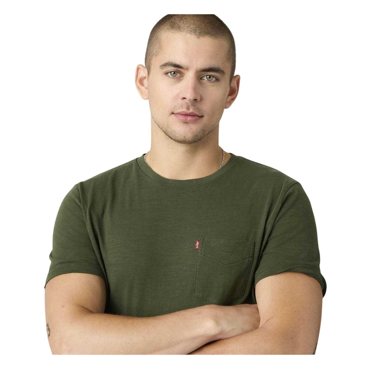 Green - Lifestyle - Levis Mens Classic Chest Pocket T-Shirt