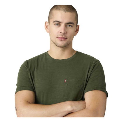 Green - Lifestyle - Levis Mens Classic Chest Pocket T-Shirt