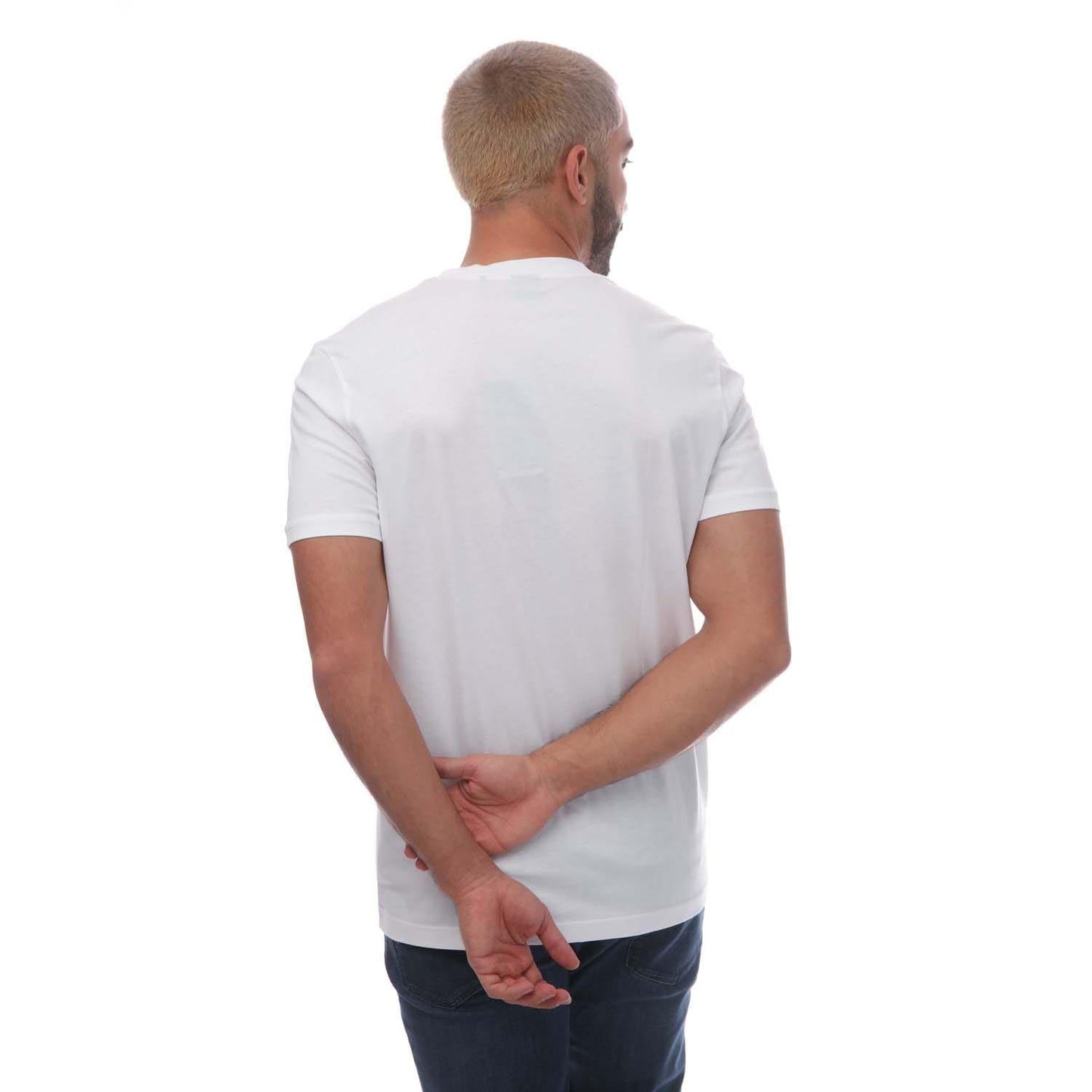 White - Back - Boss Mens Thinking 1 Logo T-Shirt