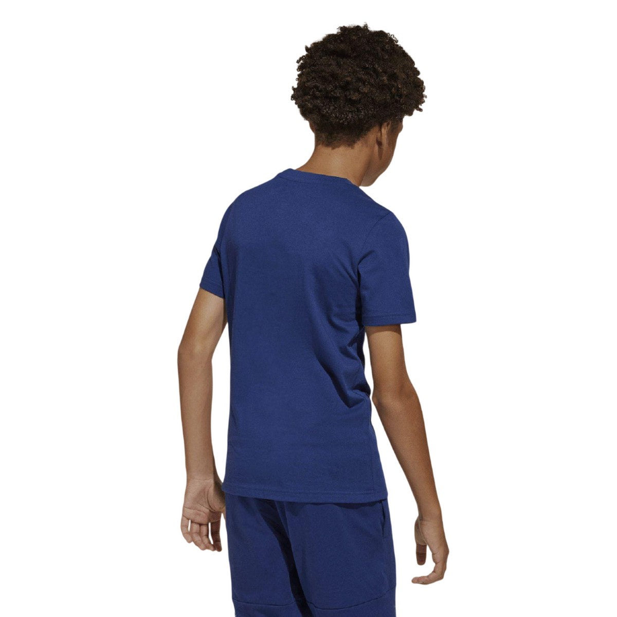 Blue - Back - Adidas Childrens-Kids Monogram T-Shirt