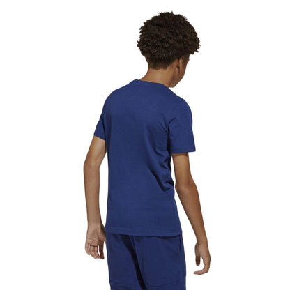 Blue - Back - Adidas Childrens-Kids Monogram T-Shirt