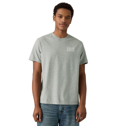 Grey - Lifestyle - Levis Mens Distressed Relaxed Fit T-Shirt