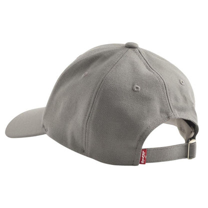 Grey - Back - Levis Housemark Flex Fit Baseball Cap