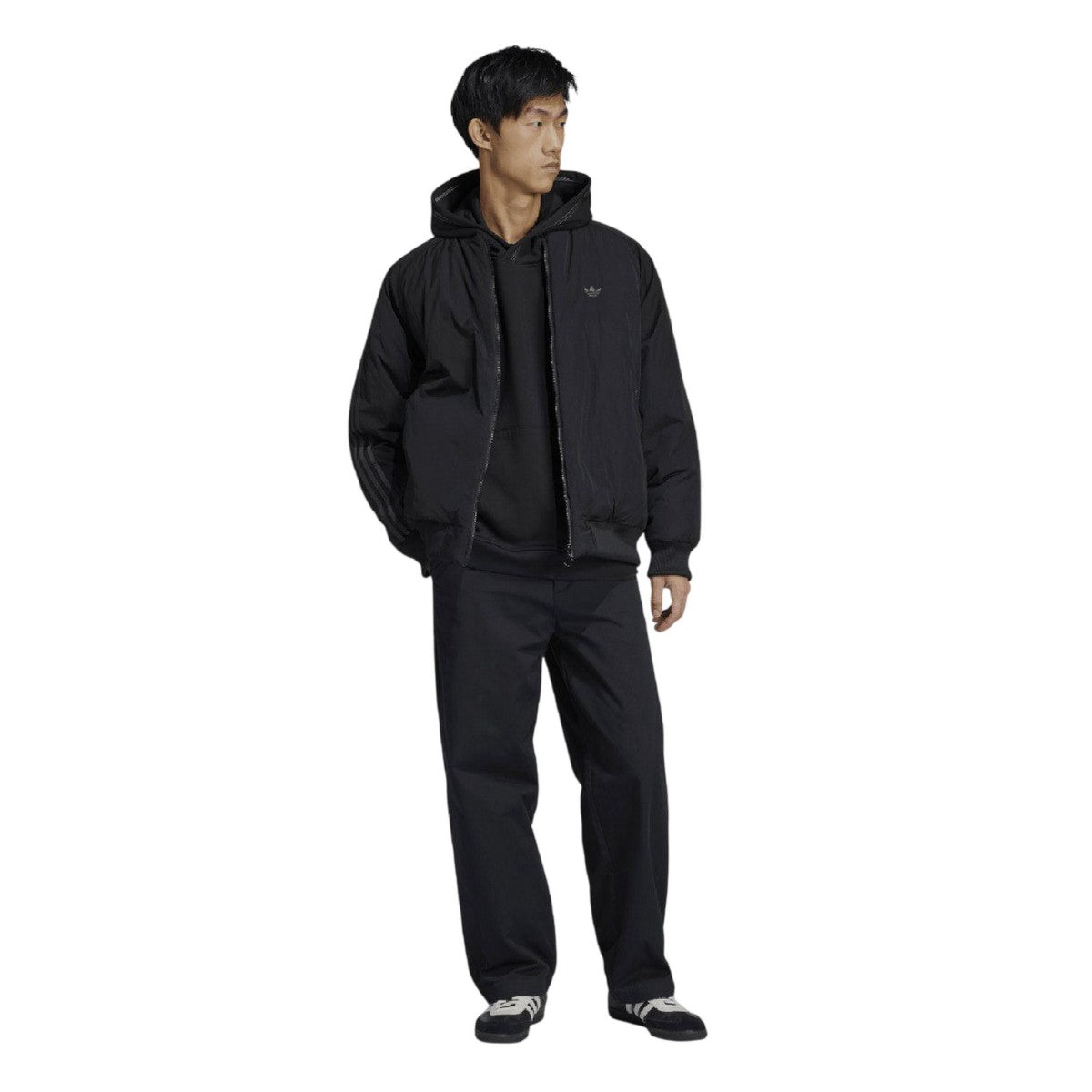 Black - Lifestyle - Adidas Mens Originals Script Hoodie