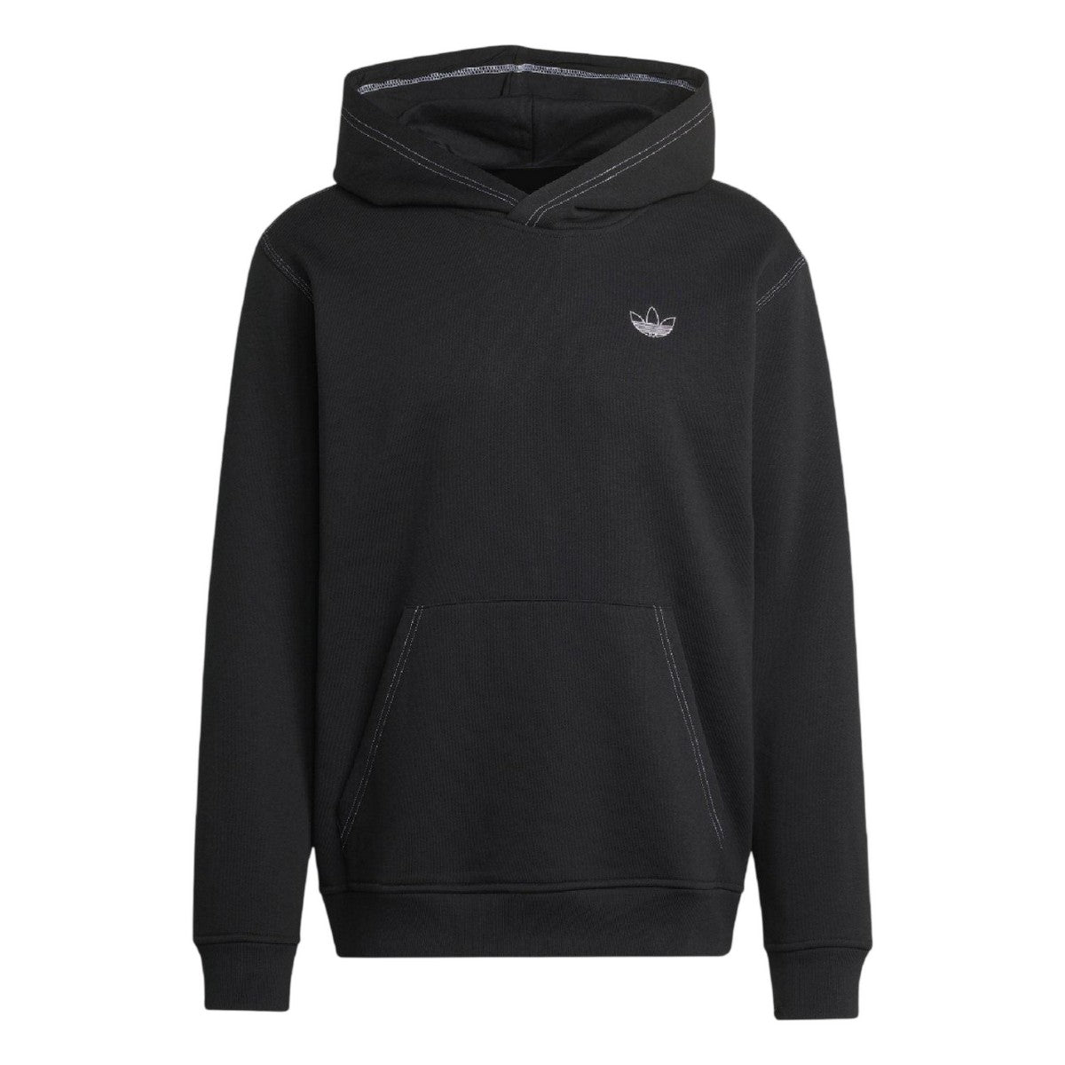 Black - Front - Adidas Mens Originals Script Hoodie