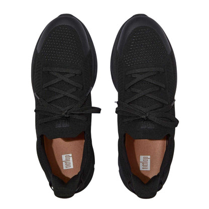 Black - Side - FitFlop Womens-Ladies Vitamin FFX Knitted Trainers
