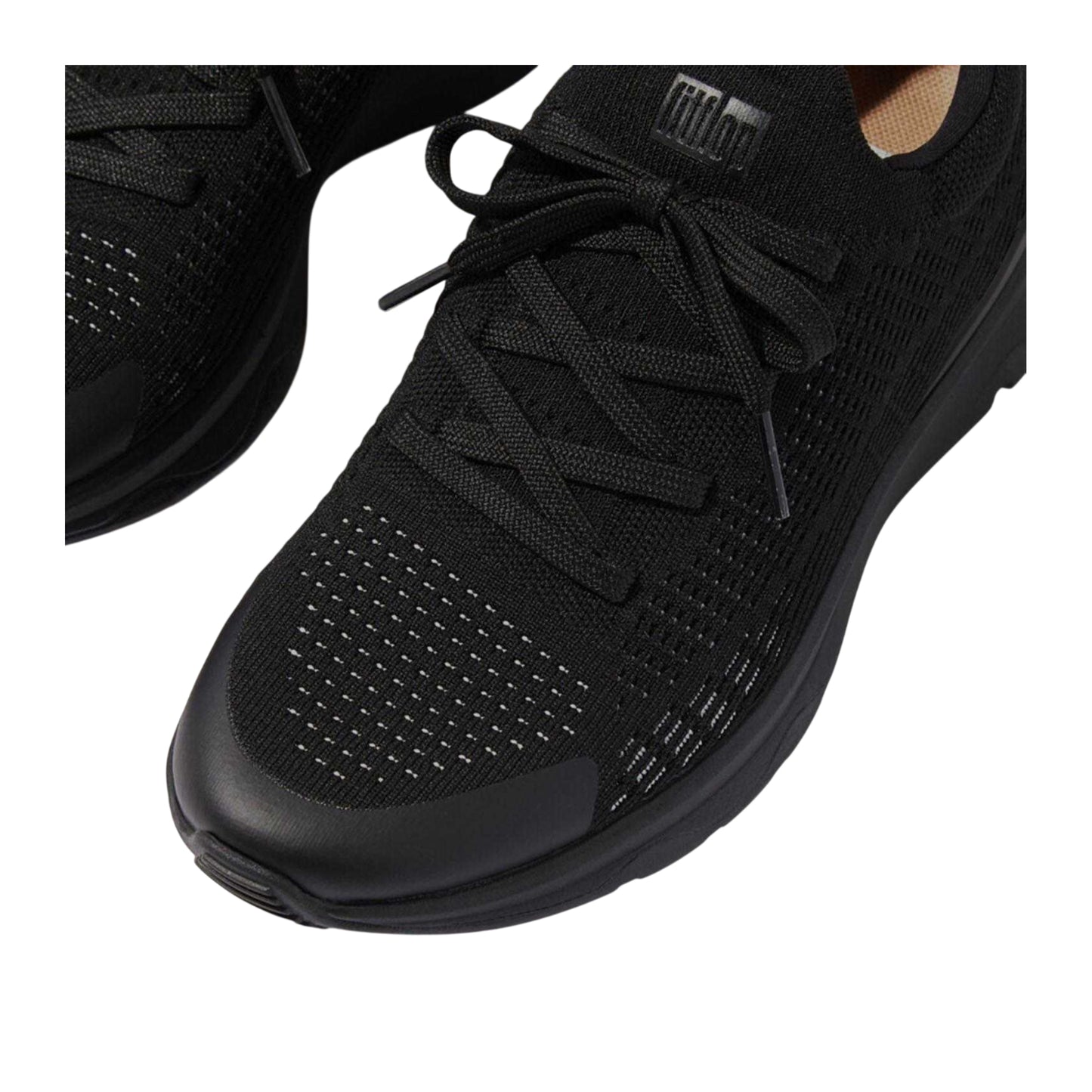 Black - Pack Shot - FitFlop Womens-Ladies Vitamin FFX Knitted Trainers