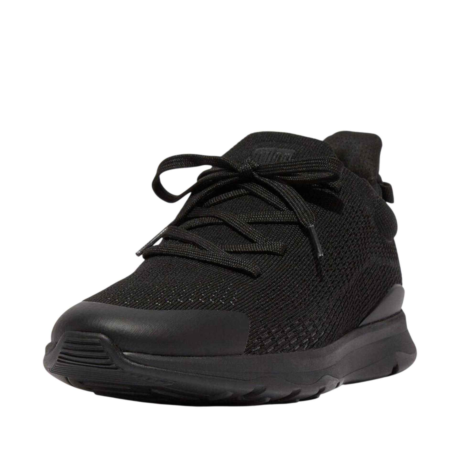 Black - Front - FitFlop Womens-Ladies Vitamin FFX Knitted Trainers