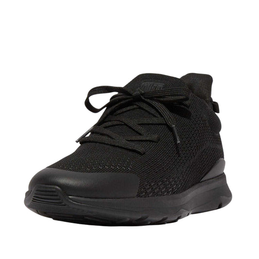 Black - Front - FitFlop Womens-Ladies Vitamin FFX Knitted Trainers