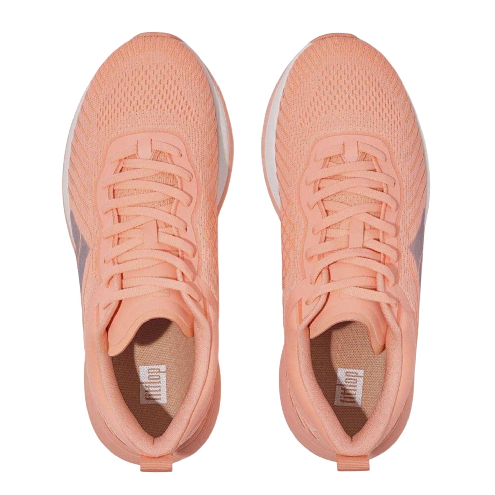 Pink - Side - FitFlop Womens-Ladies FF Runner Mesh Trainers