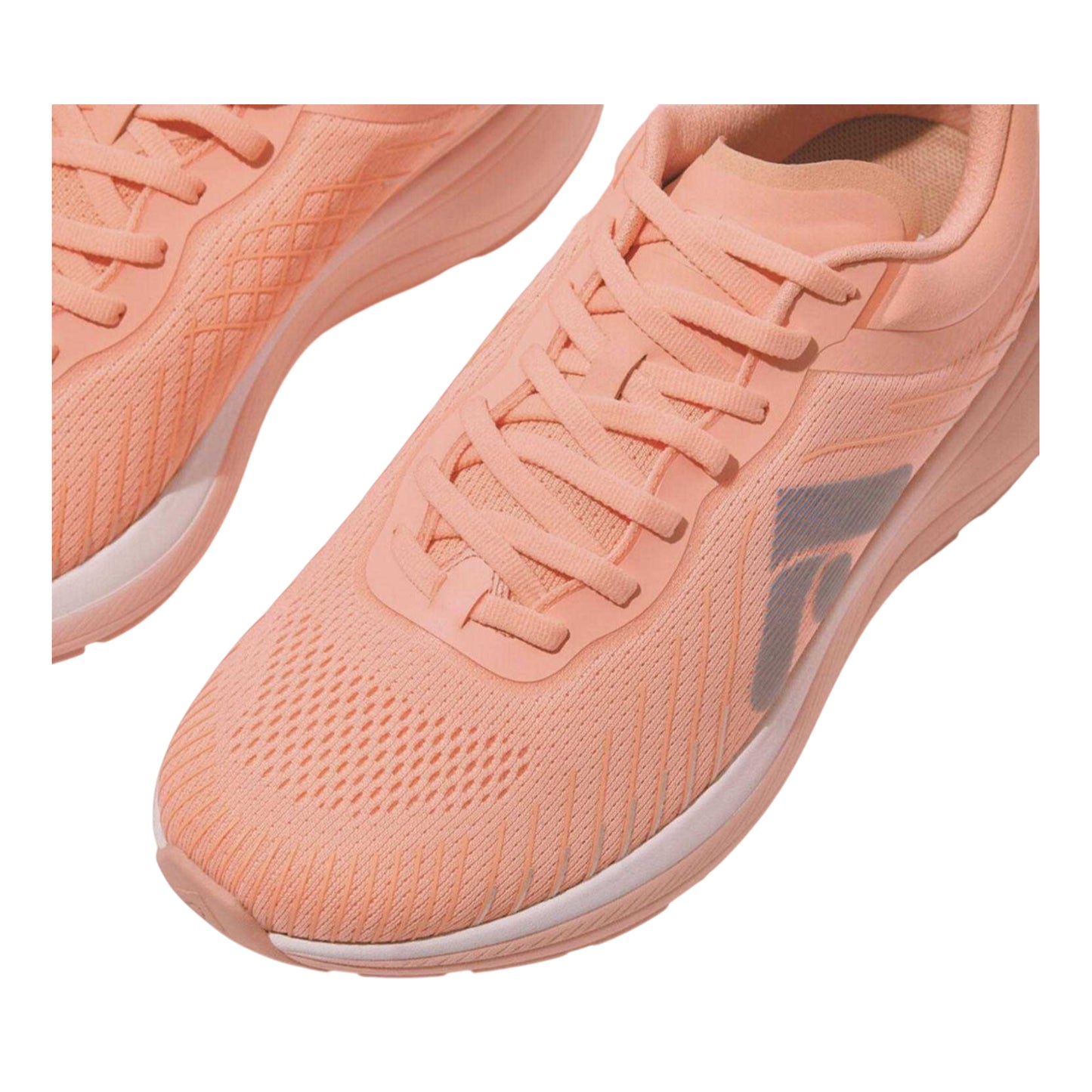 Pink - Pack Shot - FitFlop Womens-Ladies FF Runner Mesh Trainers