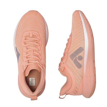Pink - Close up - FitFlop Womens-Ladies FF Runner Mesh Trainers