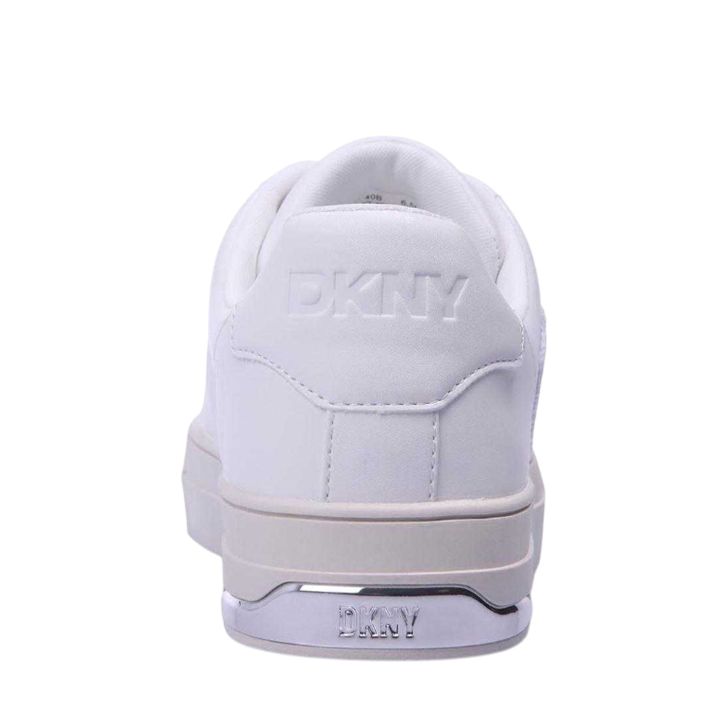 White - Back - DKNY Womens-Ladies New York Lace Up Trainers
