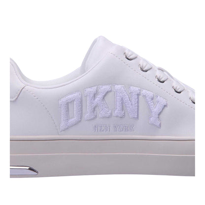 White - Lifestyle - DKNY Womens-Ladies New York Lace Up Trainers