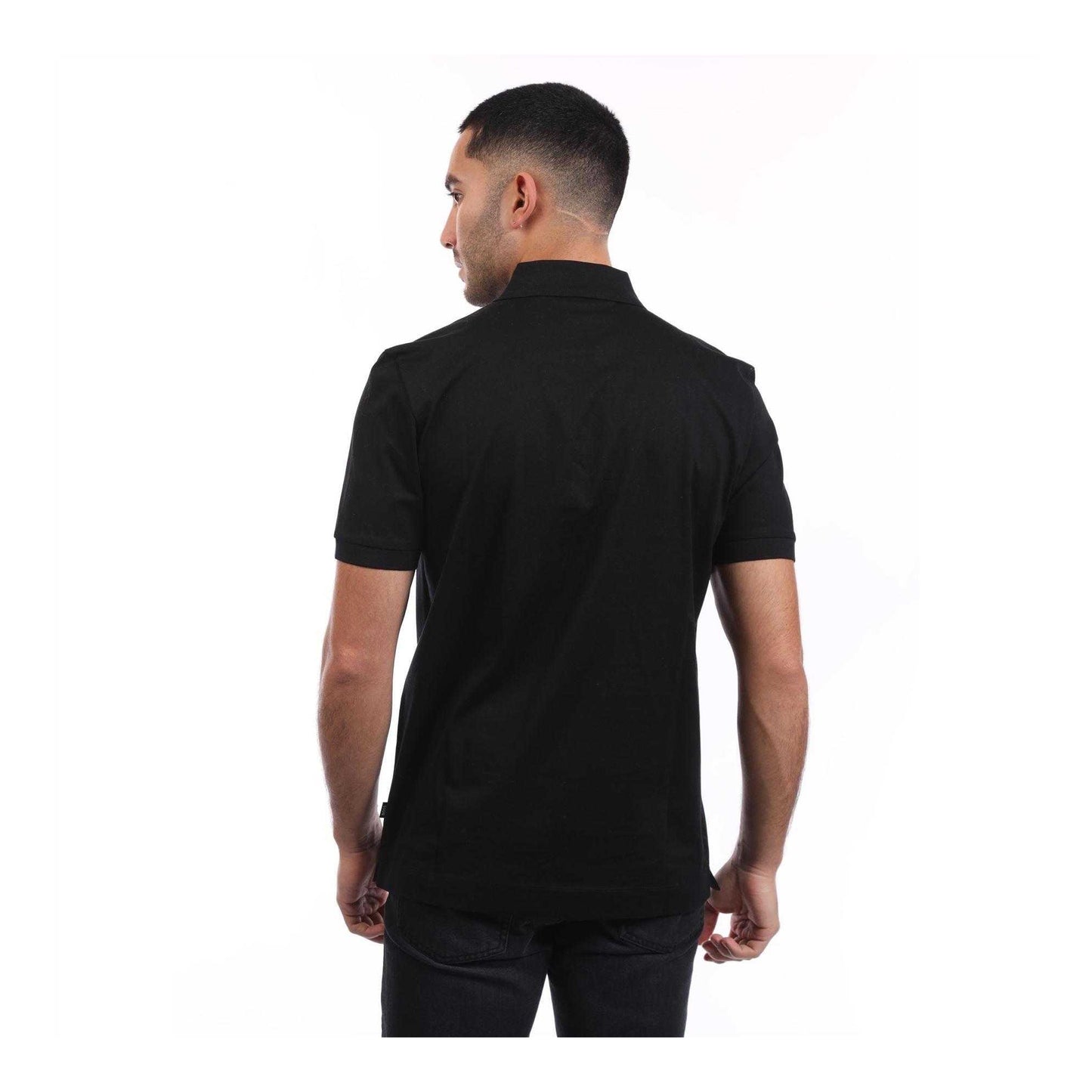 Black - Back - Boss Mens H-Paras 65 Polo Shirt