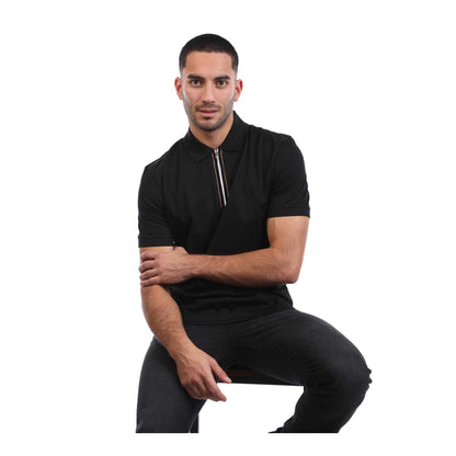 Black - Lifestyle - Boss Mens H-Paras 65 Polo Shirt