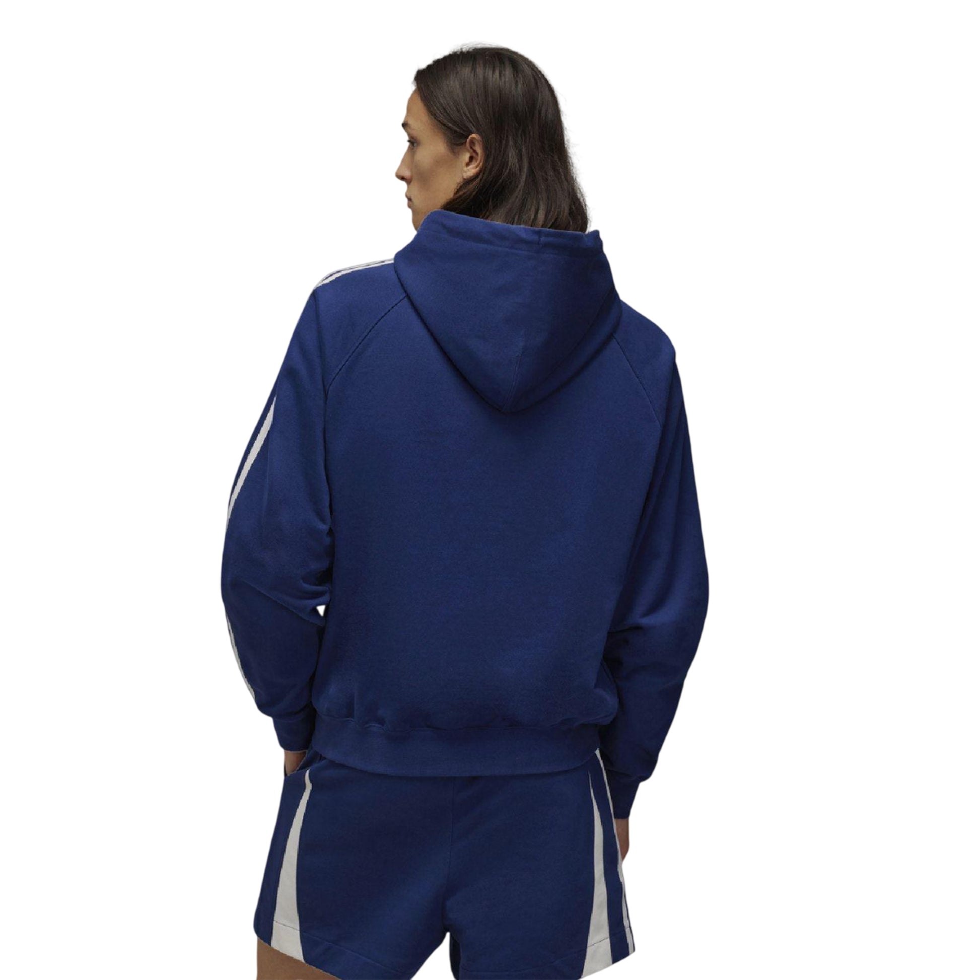 Blue - Back - Y-3 Unisex Adult Contrast Line Hoodie