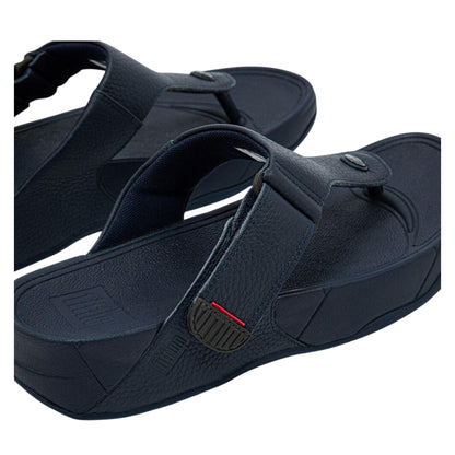 Navy - Close up - Fit Flop Mens Trakk ll Toe Post Sandals