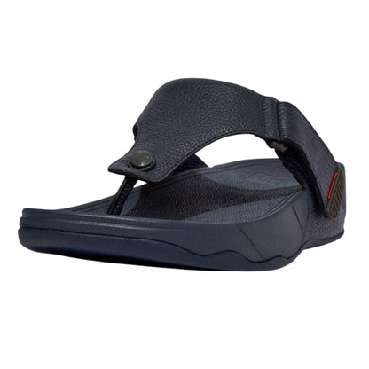 Navy - Front - Fit Flop Mens Trakk ll Toe Post Sandals