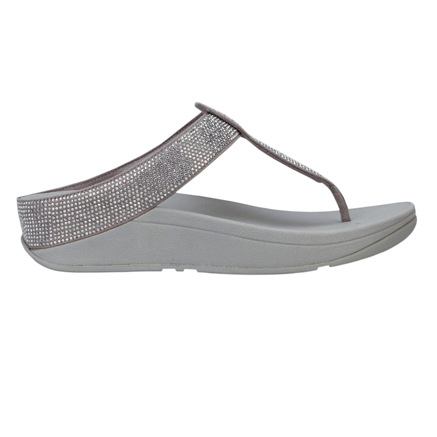 Silver - Lifestyle - Fit Flop Womens-Ladies Isabelle Toe Post Sandals