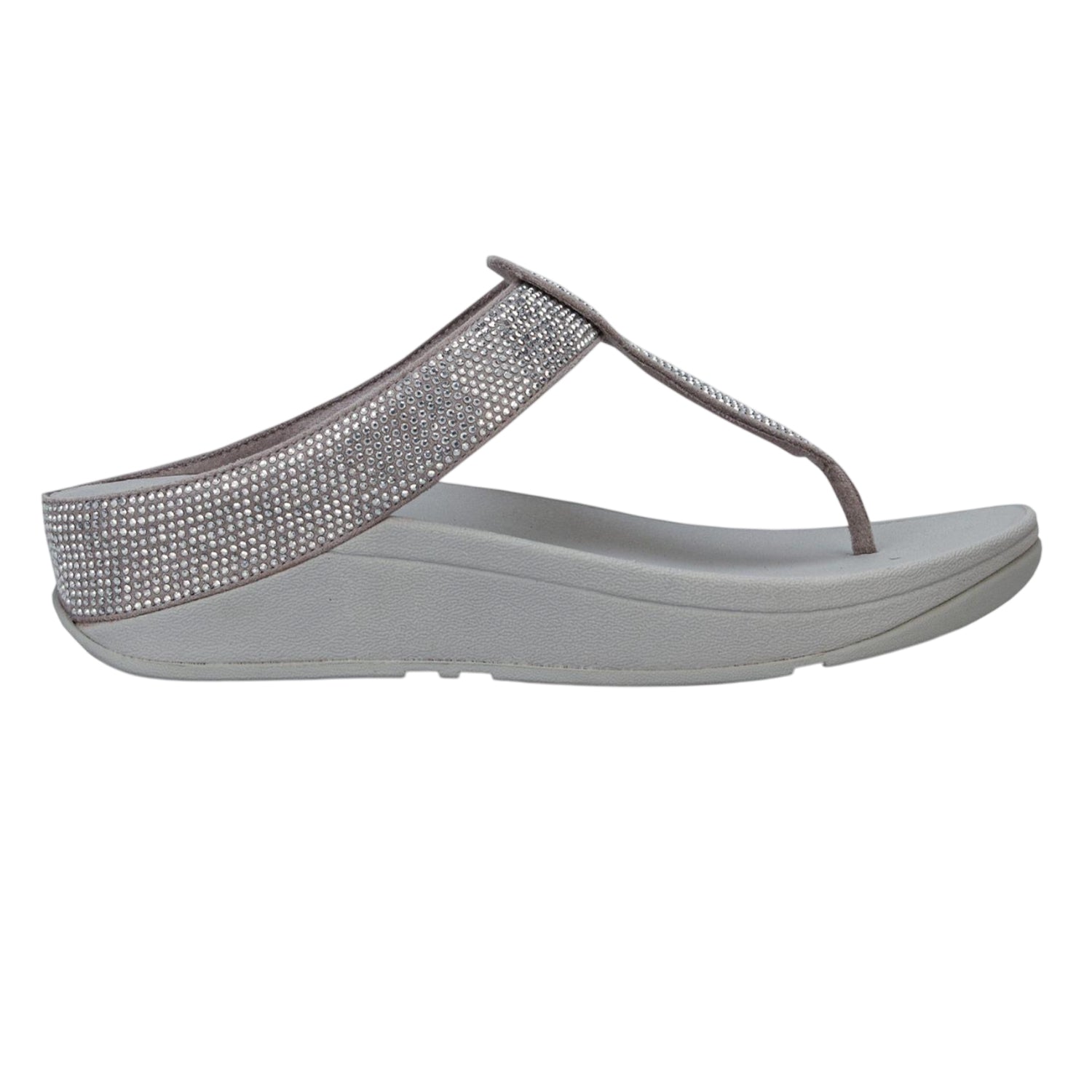 Silver - Lifestyle - Fit Flop Womens-Ladies Isabelle Toe Post Sandals