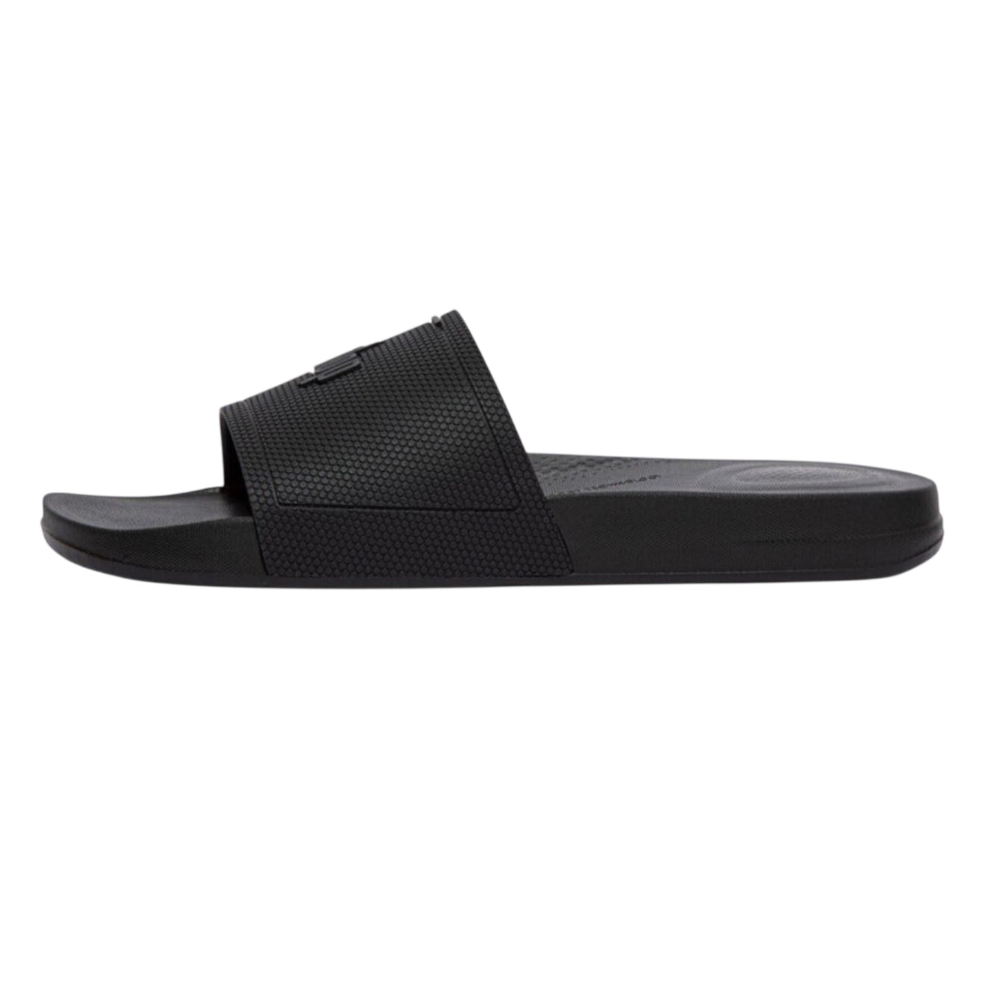 Black - Back - Fit Flop Mens iQushion Pool Sliders