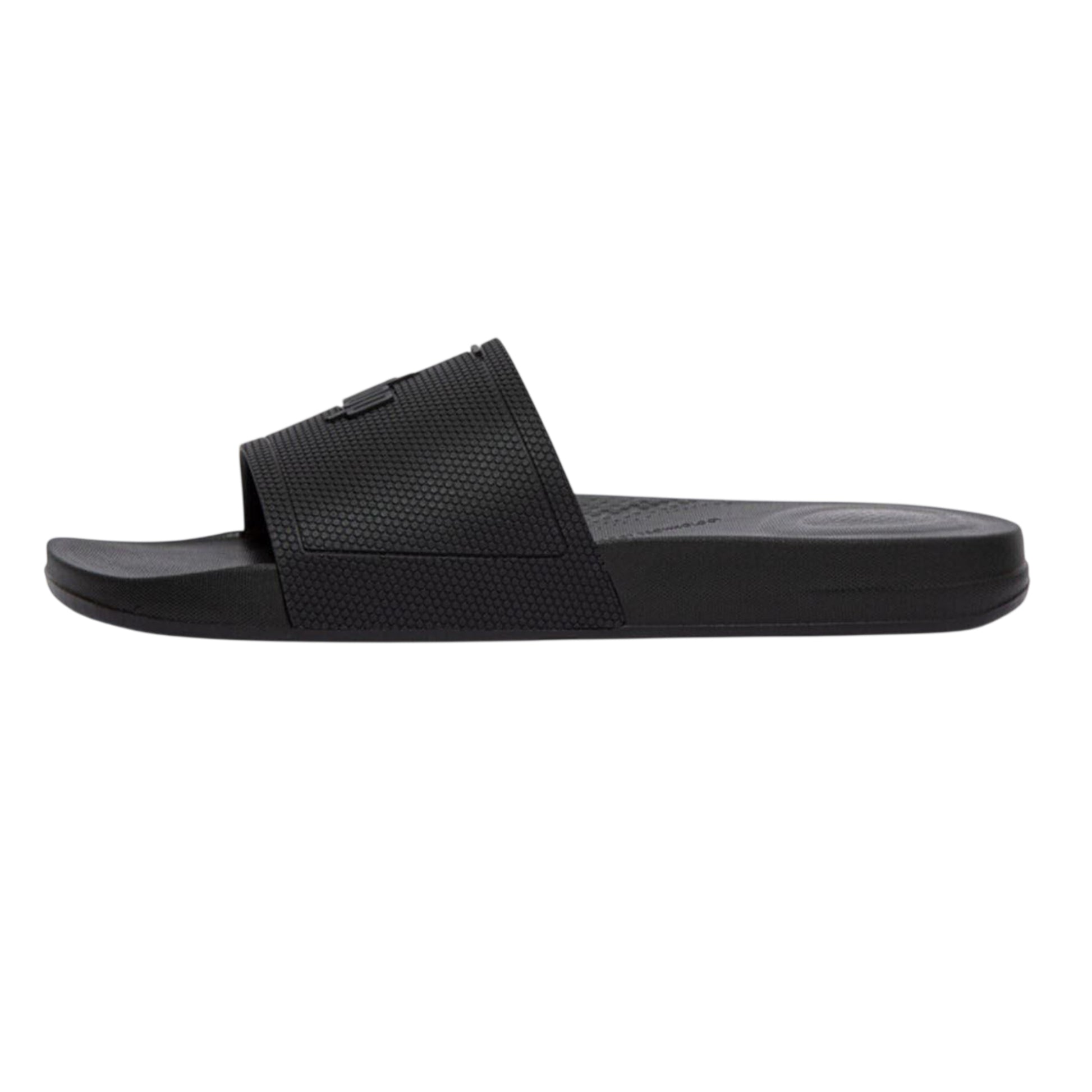 Black - Back - Fit Flop Mens iQushion Pool Sliders