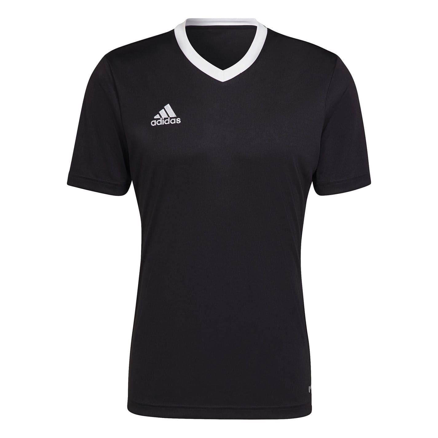 Black - Side - Adidas Mens Entrada 22 Jersey