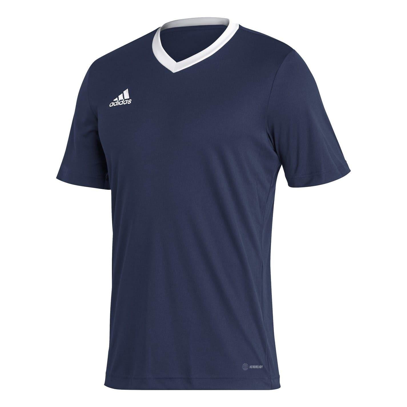 Navy - Front - Adidas Mens Entrada 22 Jersey
